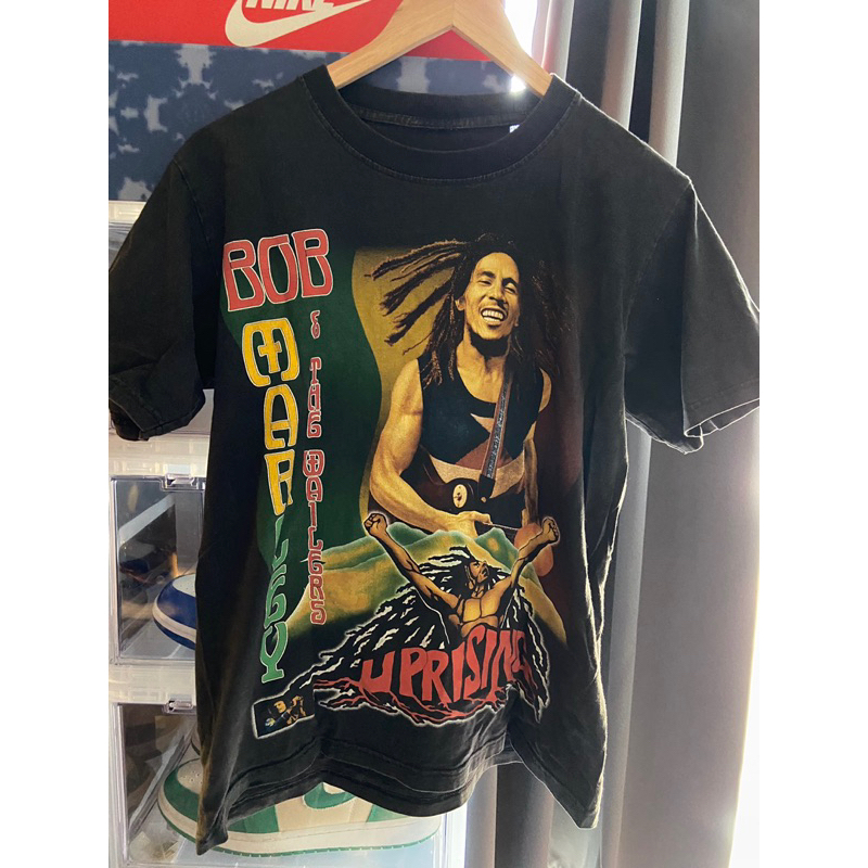 Bob Marley Uprising Tshirt เสื้อแขนสั้นมือสอง