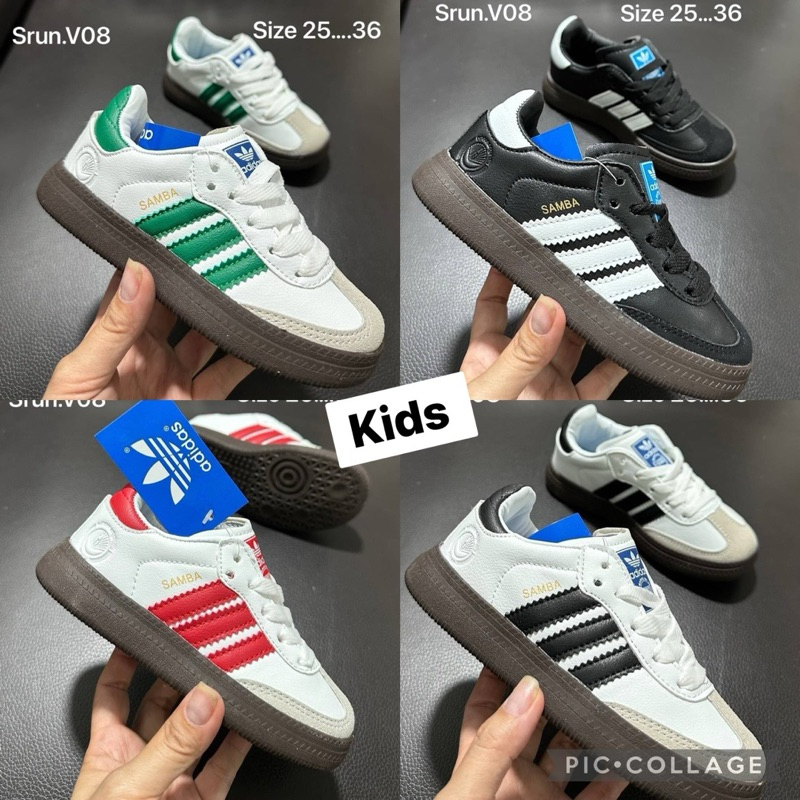 New samba kids รองเท้าเด็กรุ่นใหม่25-36 เด็กผู้หญิงเด็กผู้ชายสินค้ามีพร้อมส่ง