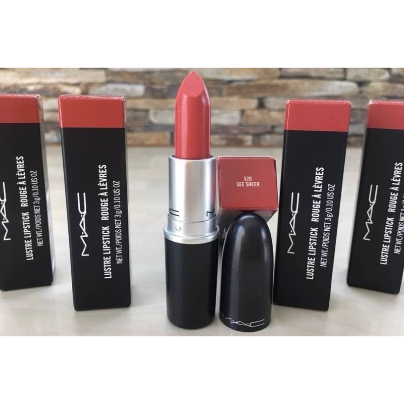 ลิปสติกแมค Lustre Lipstick 3g. สี See Sheer