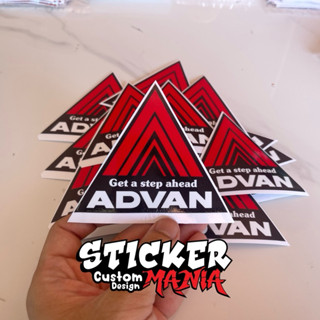 สติกเกอร์ติดรถยนต์ ADVAN ทรงสามเหลี่ยม ติดแก้มข้าง honda หรื…