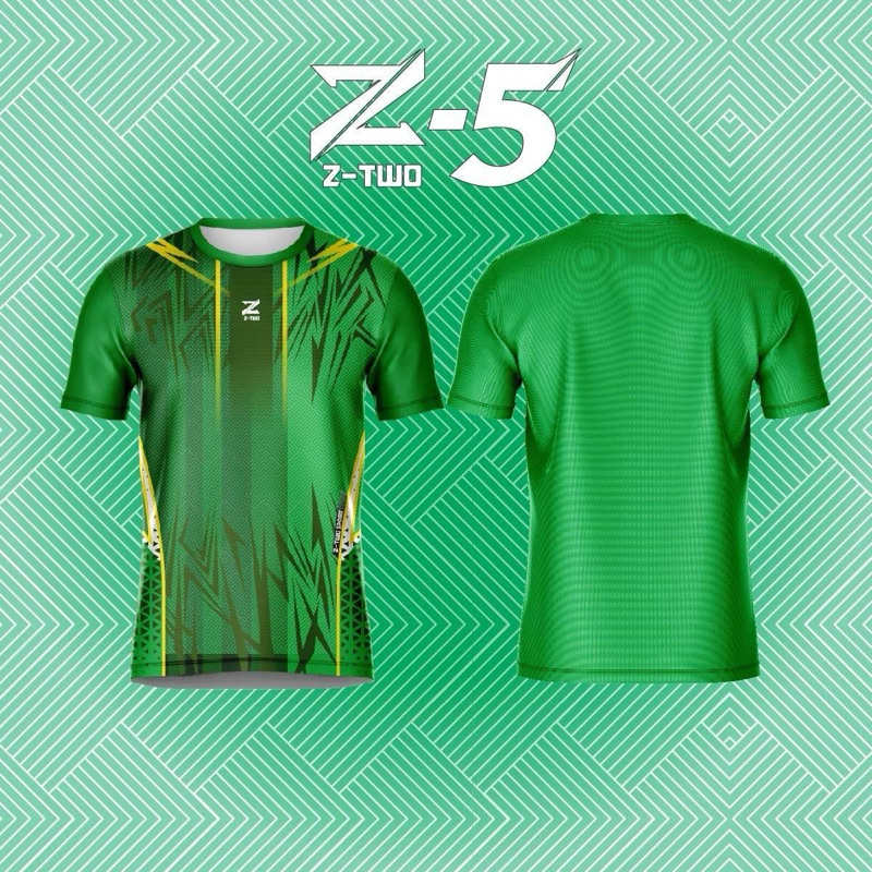 เสื้อกีฬา Z-TWO รุ่น Z-5 สีเขียว เด็ก-ผู้ใหญ่