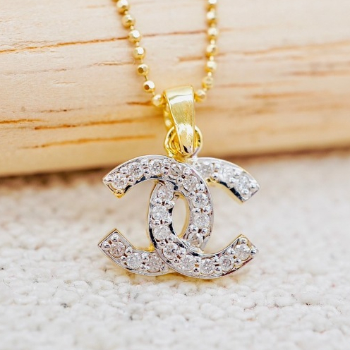 [ พร้อมส่ง ] จี้เพชรแท้ ทองคำแท้9K (ทอง37.5%) เพชรแท้น้ำ100 เบลเยี่ยมคัต [9KPP699]