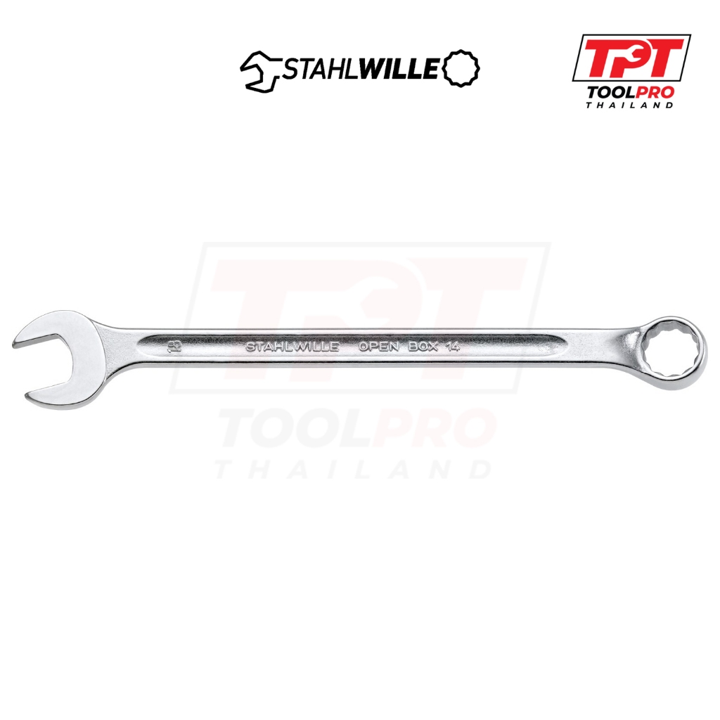Stahlwille ประแจแหวนข้างปากตายขนาดยาว Open Box 14, Long Combination Spanner