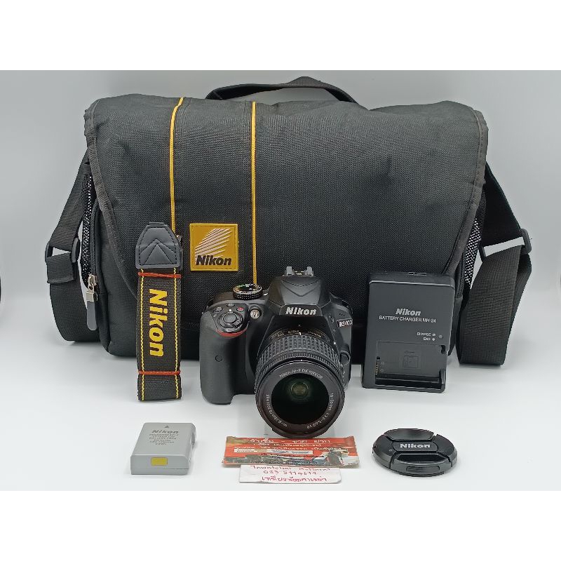 กล้อง Nikon D3400+Af-P18-55 F3.5-5.6G VR กล้องมือสอง เลนส์มือสอง
