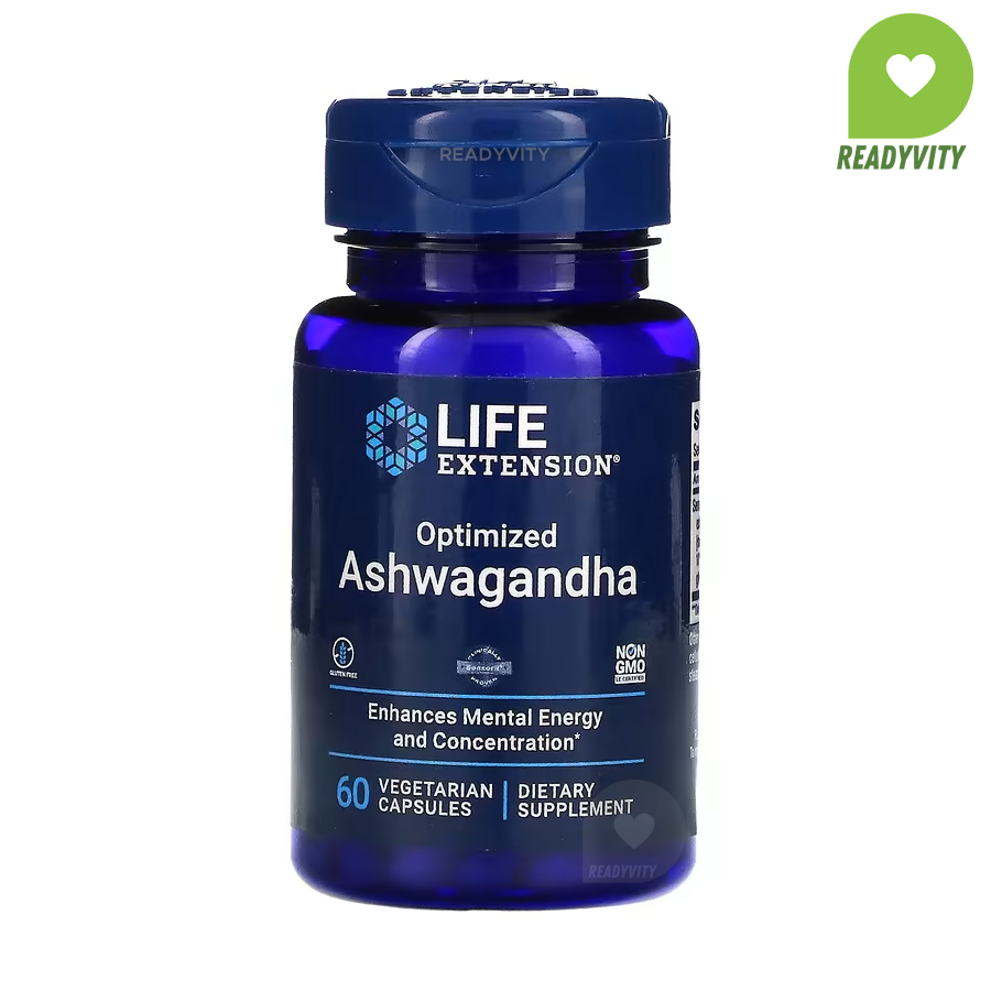 Life Extension, Optimized Ashwagandha, 60 Vegetarian Capsules