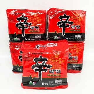 ชินรามยอน Nongshim SHIN RAMEN 신라면 บะหมี่กึ่งสำเร็จรูป มาม่าเผ็ดเกาหลี ชินรามยอน