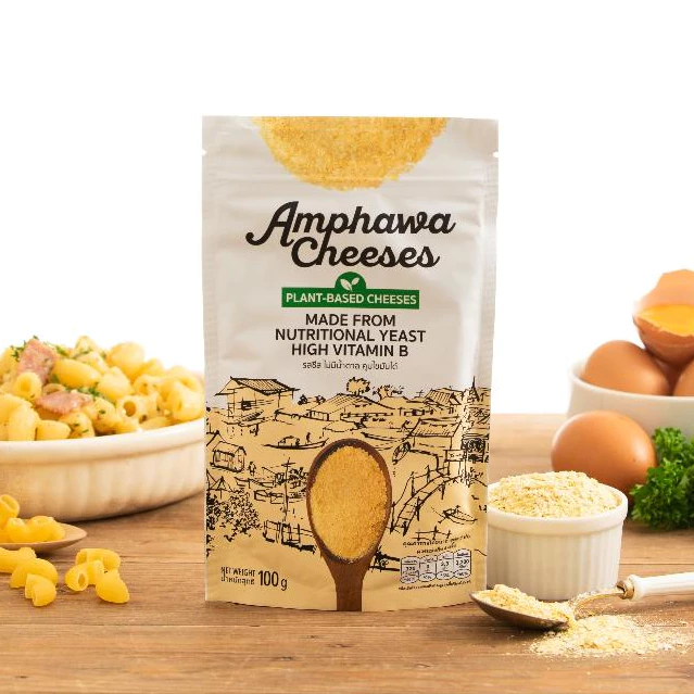 ชีสจากพืชแคลต่ำกว่าชีสปรกติ เจและมังสวิรัติ(vegan) ยี่ห้อ AmphawaCheeses