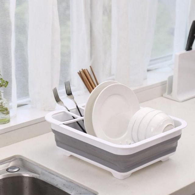 Foldable dish rack ที่คว่ำจานพับเก็บได้