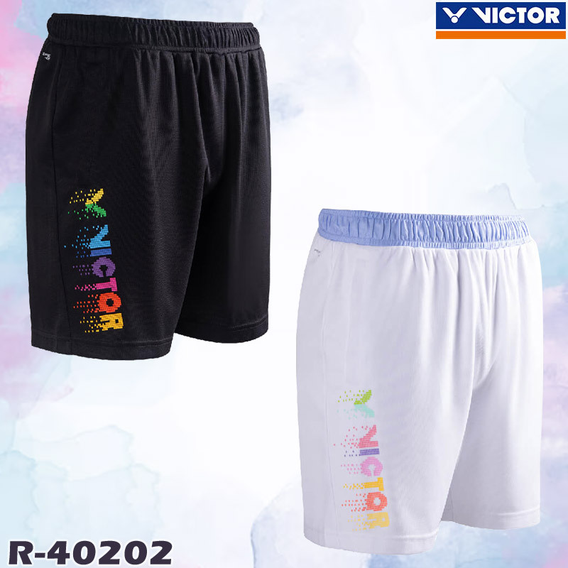 【 ของแท้ % 】ใหม่! กางเกงกีฬาขาสั้นวิคเตอร์ รุ่น R-40202 (R-40202)