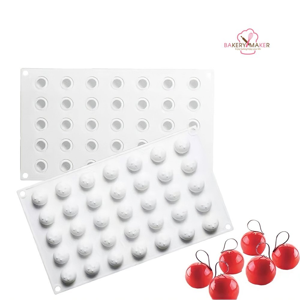 พิมพ์ซิลิโคน มูส ทรงกลม 3D มี 4 ขนาดให้เลือก / แบบหนา Silicone mousse mold ราคา ถูกที่สุด ดีลบีเคเค แกลเลอรีภาพที่ 4