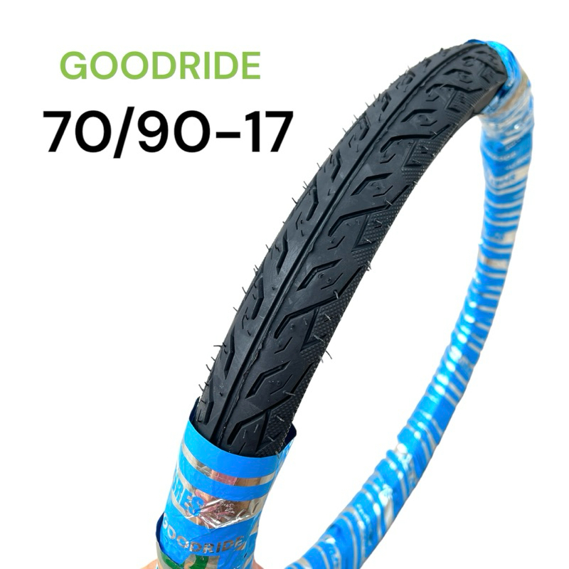 ยางนอก 70/90-17 (2.50-17) ลายไฟ Goodride (H969) ยางไทยคุณภาพดี  เกินราคา ยางนอกมอเตอร์ไซค์