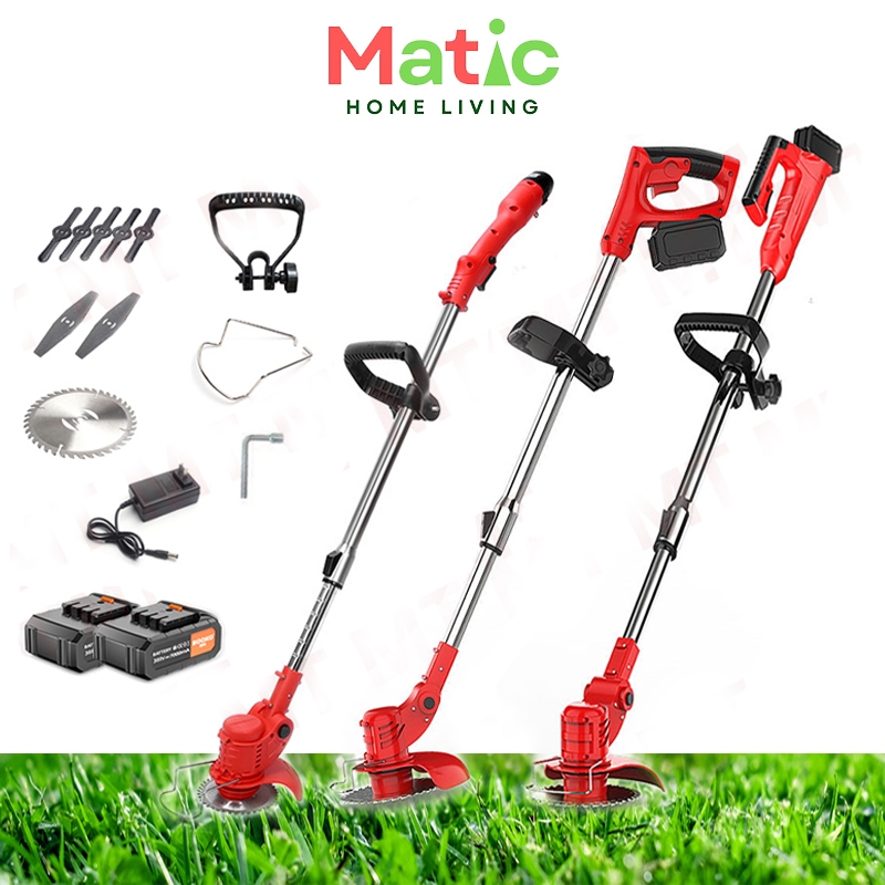 เครื่องตัดหญ้าไฟฟ้าไร้สาย แบตเตอรี่ 24V/36V/42V คุณภาพดี AG10