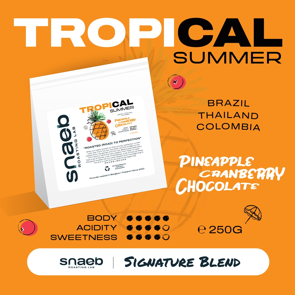 Tropical Summer Blend Collection | เมล็ดกาแฟคั่ว คั่วกลาง Snaeb Coffee