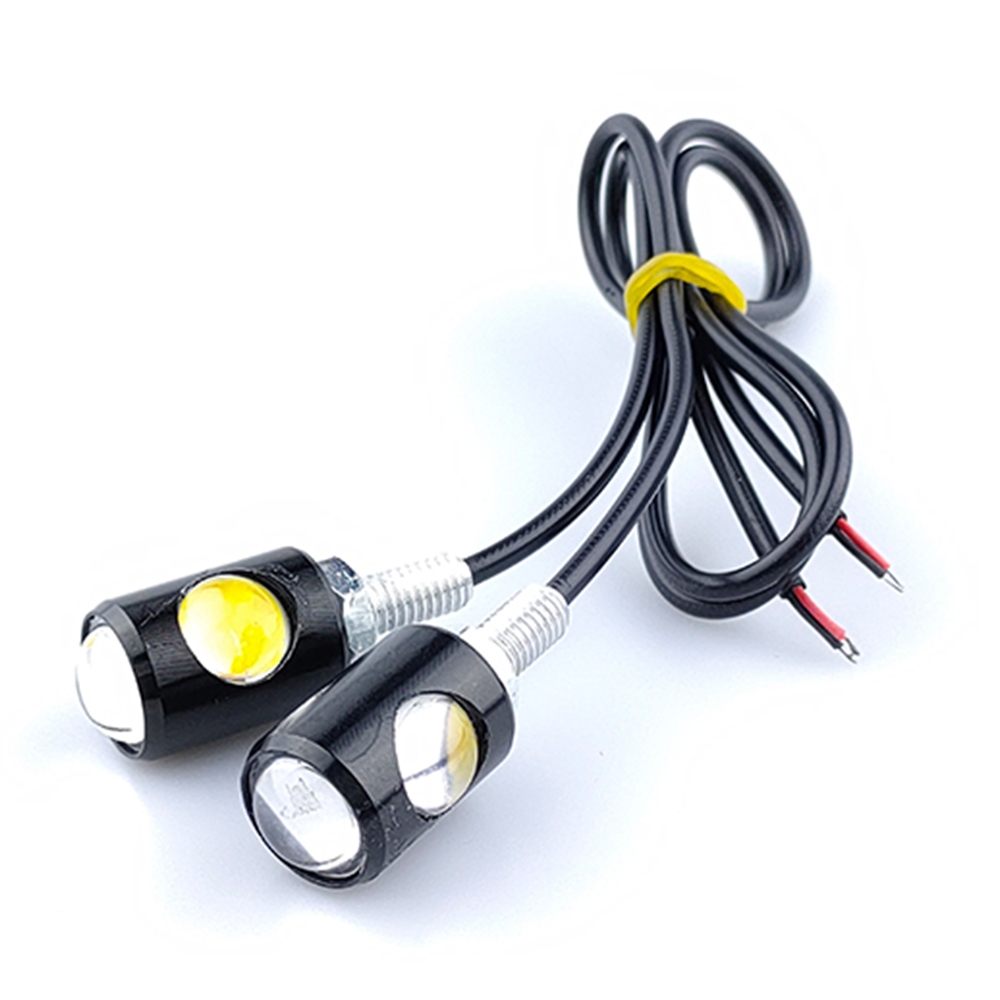 ไฟตาแมว Led ไฟเลี้ยวมอเตอร์ไซค์ แสงไฟเหลือง  2ชิ้น