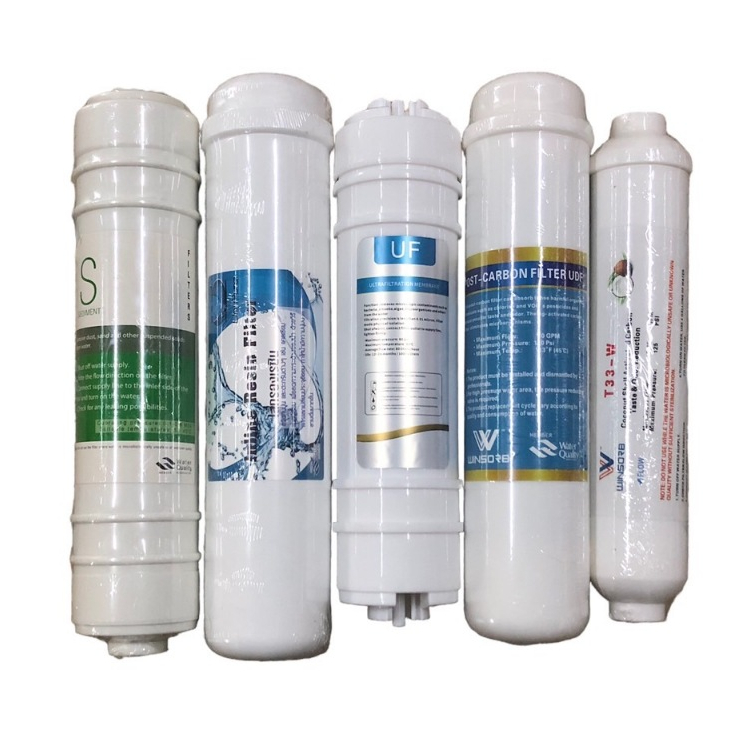 ชุดไส้กรองน้ำ แคปซูล Inline 5 ขั้นตอน UF ขนาด 2.5"x12"