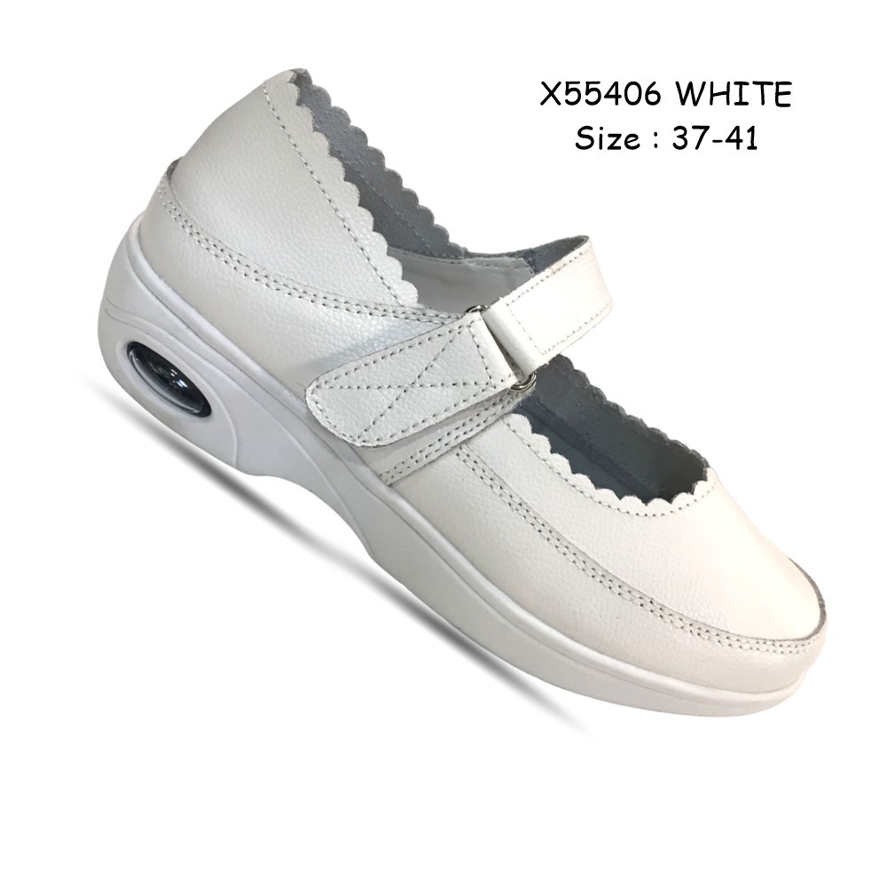 OXXO รองเท้าเพื่อสุขภาพ รองเท้าพยาบาล หนังแท้ เพิ่มความหนาของชั้น EAV สวมใส่สบายรูปทรงกว้าง X55406
