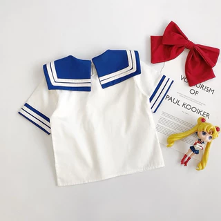 🔥ส่งไว จาก กทม🔥ชุดเซล่ามูนเด็ก ชุดนักเรียนญี่ปุ่น สำหรับเด็ก กระโปรงพลีท Sailor Moon คอสเพลย์ ชุดแฟนซี
