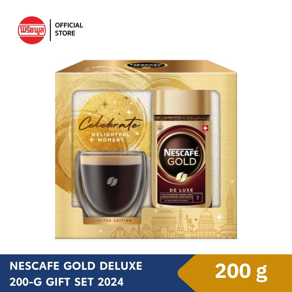 NESCAFE GOLD DELUXE 200-G GIFT SET 2024
