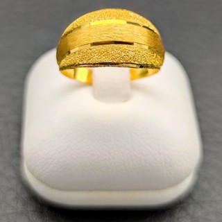 แหวนทอง ครึ่งสลึง ทองคำแท้ 96.5% ลายกิ๊ฟลายทราย #GoldRing //…