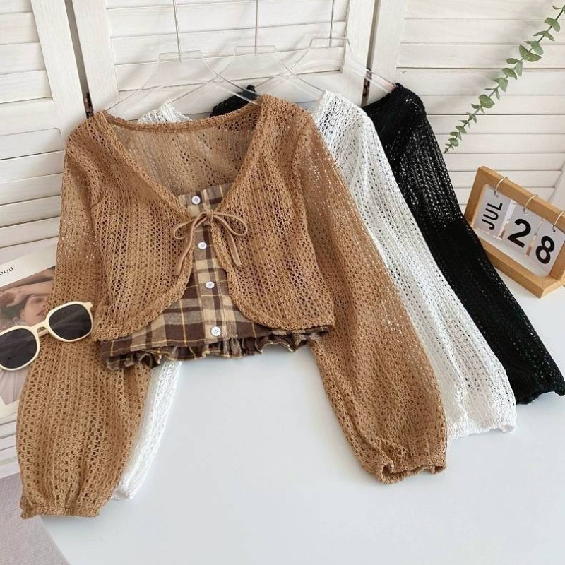 LILY เซ็ต 2 ชิ้น[เสื้อคลุม+สายเดี่ยว]
