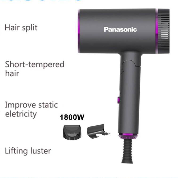 Panasonic ไดร์เป่าผม ไดร์ฟลูออเรสเซนต์ 1800w ยอดนิยม ปรับร้อนและเย็นได้ ปรับความเร็วลมได้ 3 ระดับ hair dryer
