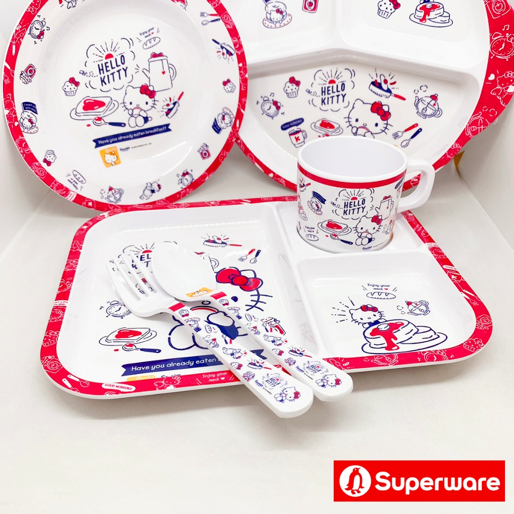 คิตตี้ เบรคฟาสต์ จานข้าว ช้อนส้อม เมลามีน ศรีไทยซุปเปอร์แวร์ Superware Sanrio Kitty [ขายเป็นชิ้น / เลือกรหัสสินค้า] ราคา ถูกที่สุด ดีลบีเคเค แกลเลอรีภาพที่ 6