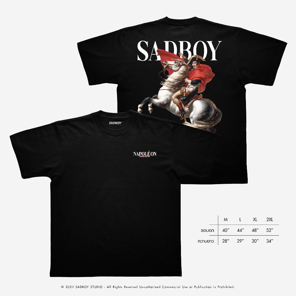SADBOY® | Napoléon Bonaparte | Semi-Oversized | 100% Organic Cotton