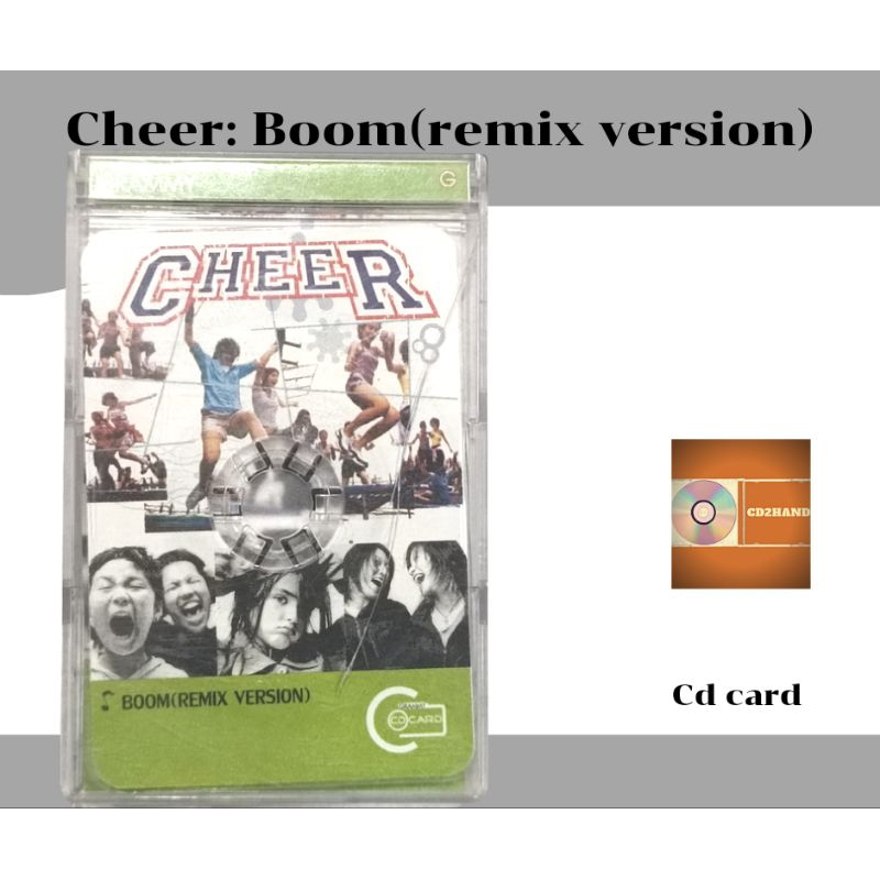 ซีดีการ์ด cd card รวมศิลปินด์ อัลบั้ม Cheer เพลง Boom(remix version) ค่าย gmm