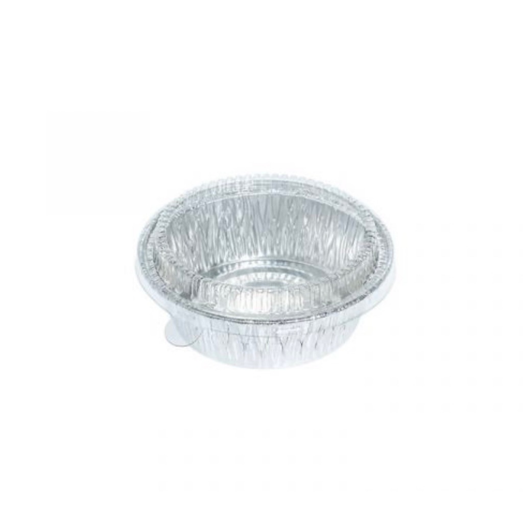 ถ้วยฟอยล์กลม พร้อมฝา  SS (3006) เทียบเท่า 3379-P  (10ชิ้น/แพ็ค)  หยกออนไลน์