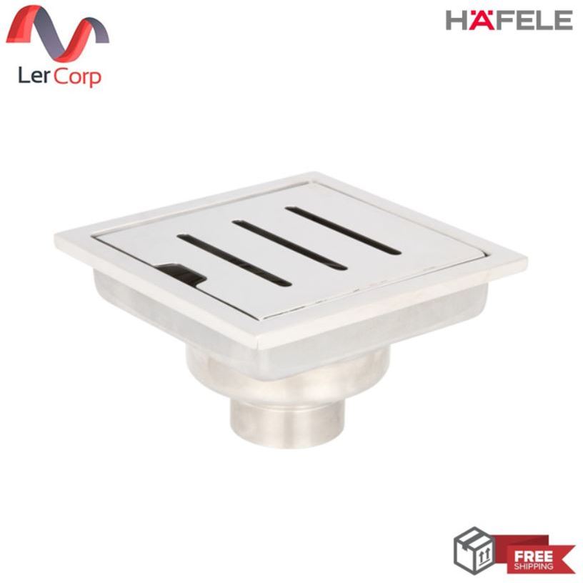 (Hafele) ตะแกรงน้ำทิ้งสแตนเลส FLOOR DRAIN ST.ST.145X145MM (495.61.200)