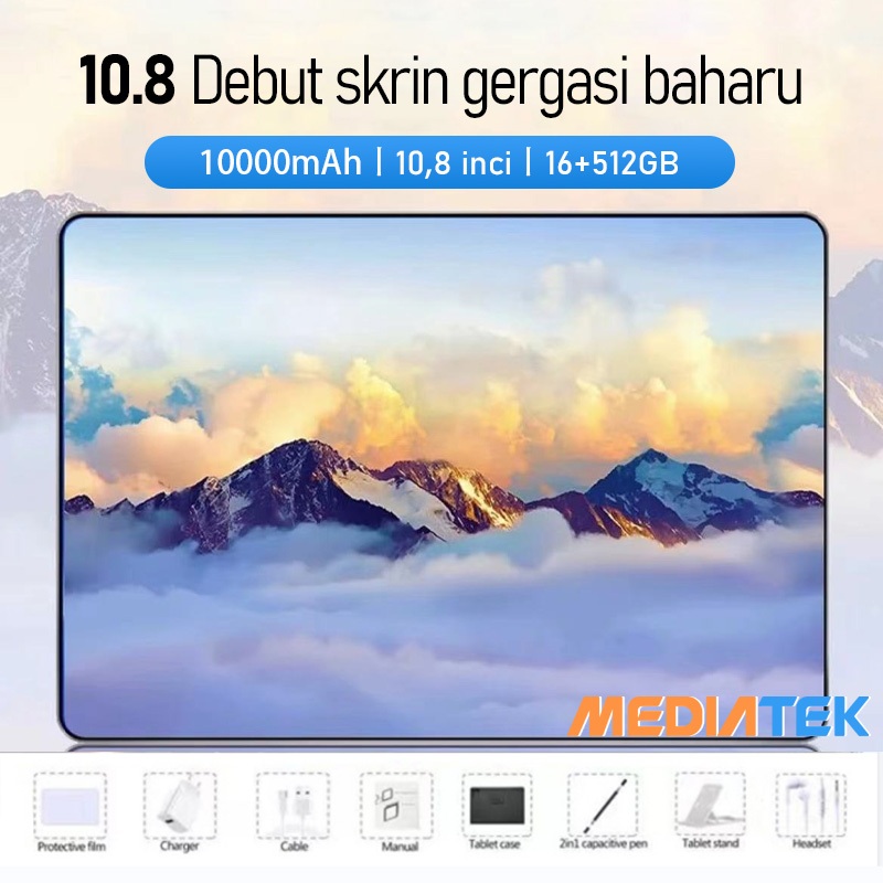 2024 ให X95 แท็บเล็ตดั้งเดิม 5G Tablet Pc 16GB+ 512GB ROM Dual SIM LTE WiFi AndroidTablet for work g