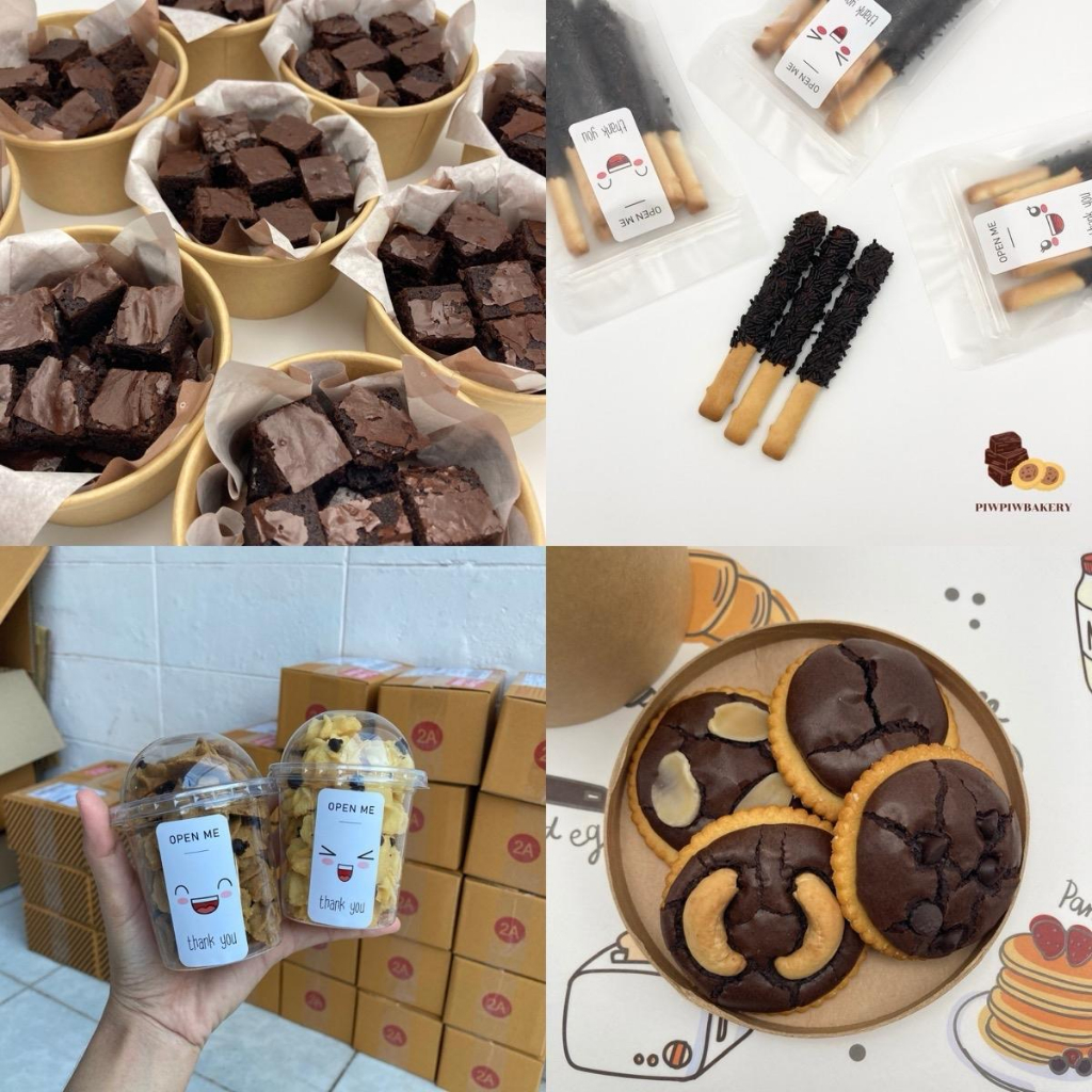 เอาใจสายรวม 3 อย่าง 100.- แครกเกอร์บราวนี่ คุกกี้ ปังแท่ง เข้มข้นดาร์กช็อคโกแลต