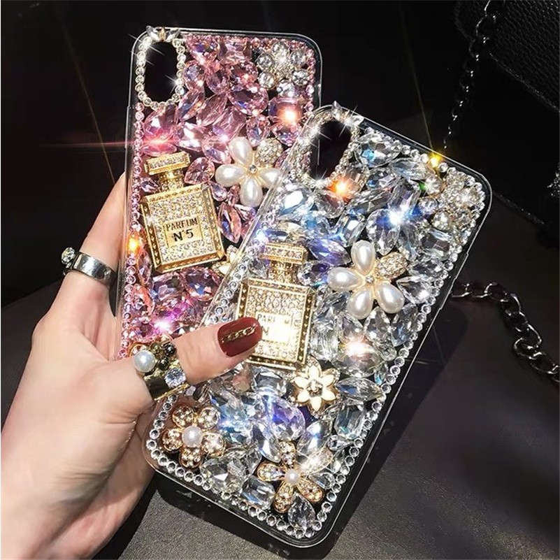 เคสiPhone เคสไดม่อนขวดน้ำหอม เพชรเม็ดโต ๆ เล่นแสงสวยสุด ๆ