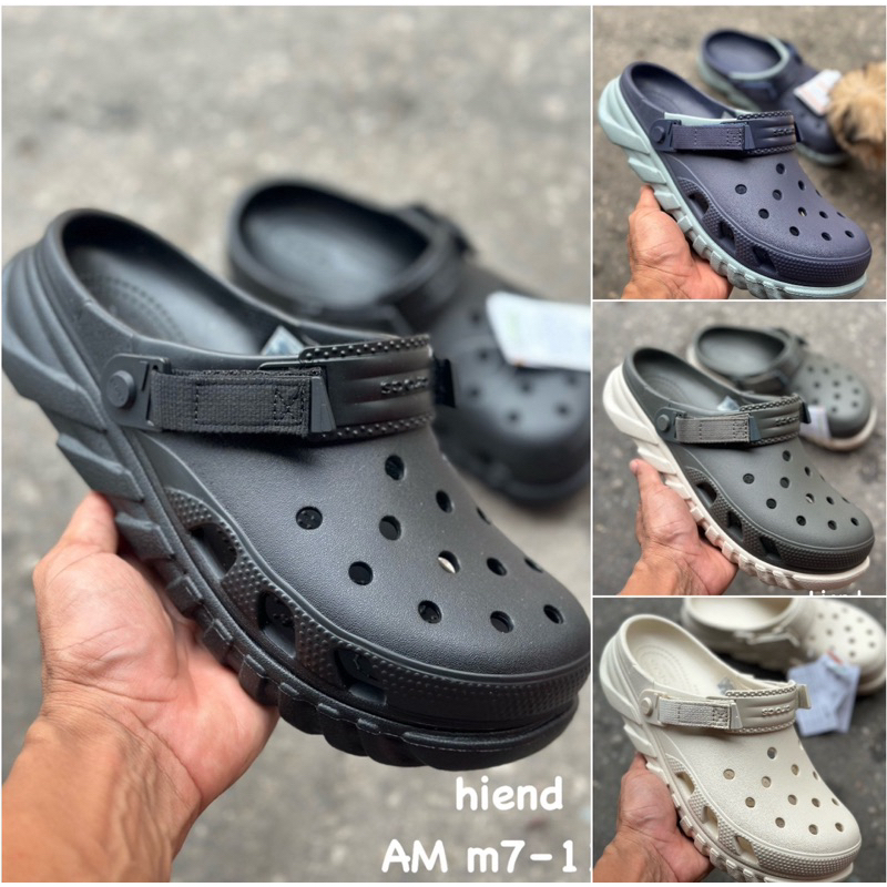 รองเท้าแบบสวม Crocs สำหรับผู้ชายรุน duet max ll มาใหม่งานสวยมาก น้ำหนักเบานิ่มใส่สบายใส่ทนใส่สวย