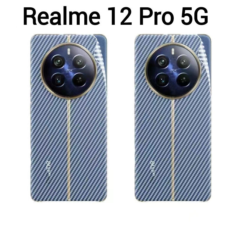 Realme12 5G/Realme 12X 5G/Realme 12+5G/Realme 12Pro Plus(ส่งในไทย)ฟิล์มหลังเคฟล่าOPPO Realme 12 Pro 