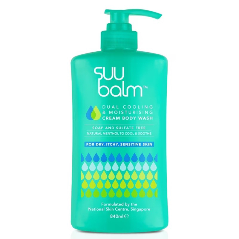 SUU BALM Dual Cooling & Moisturising Cream Body Wash