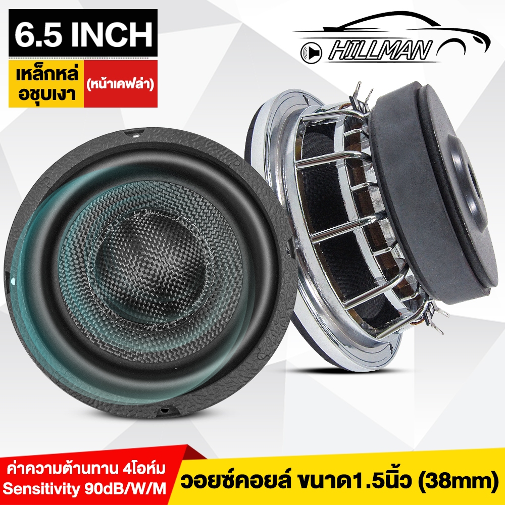 MAN  ซับ6.5นิ้ว เหล็กหล่อ วอยซ์คู่ หน้าเคฟล่า 120x20 ดอกลำโพงซับเบส ลำโพงซับ ซับวูฟเฟอร์