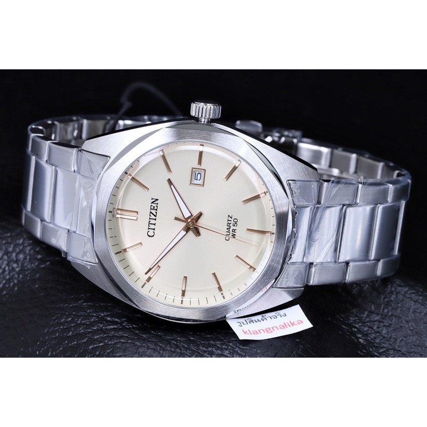 (ประกันศูนย์ไทย) นาฬิกา Citizen Quartz Ivory Dial รุ่น BI5110-54B