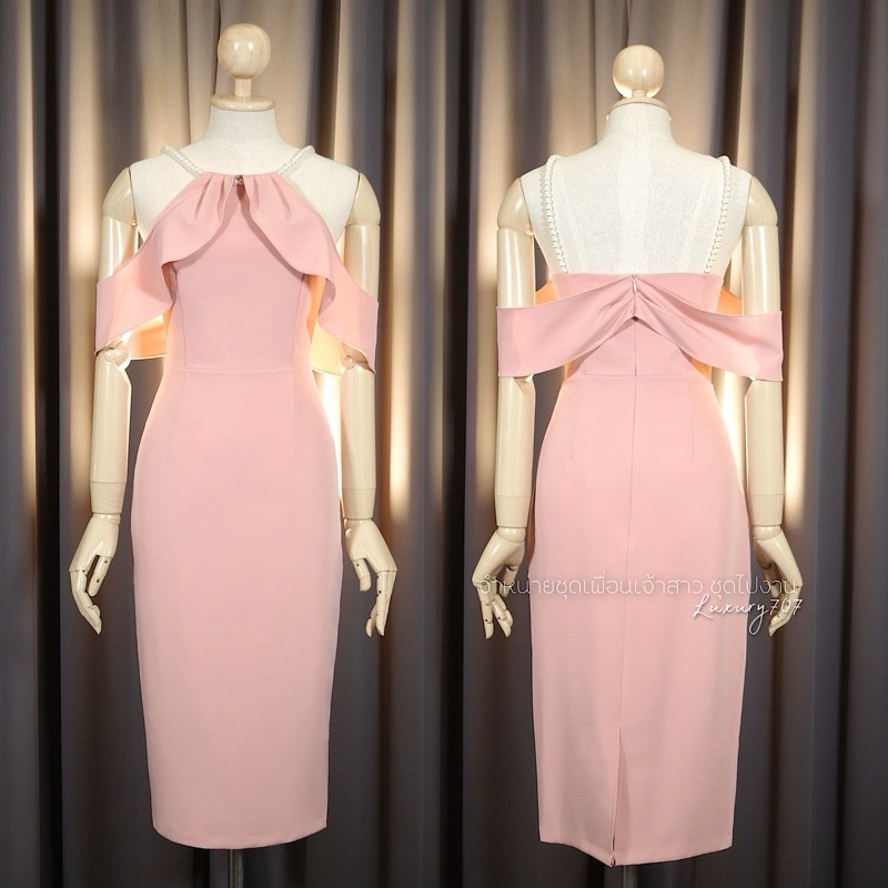 ป้ายLUXURYเดรสไปงานแต่ง ชุดเพื่อเจ้าสาว