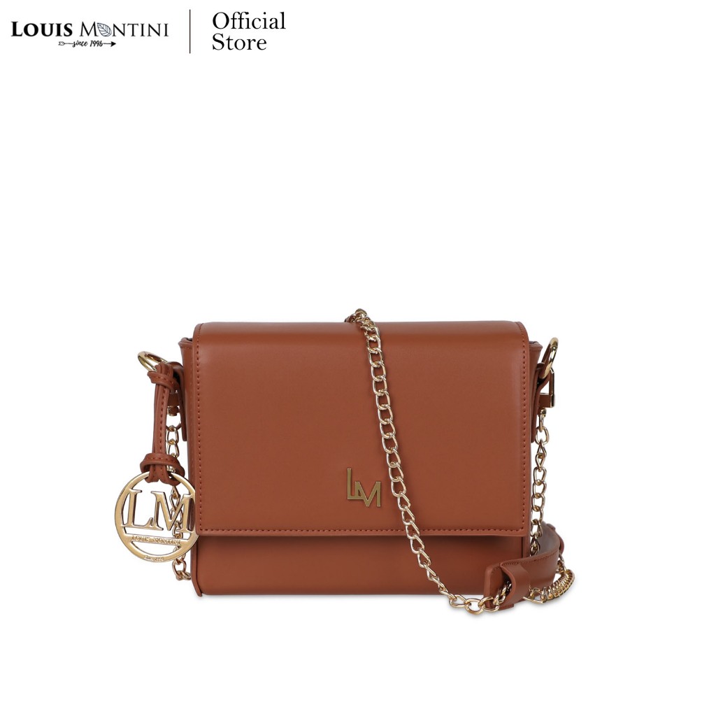 Louis Montini (Fleur De Juillet) กระเป๋าสะพายข้างผู้หญิง กระเป๋าแฟขั่น Flap Bag - Larkspur #9 LY09