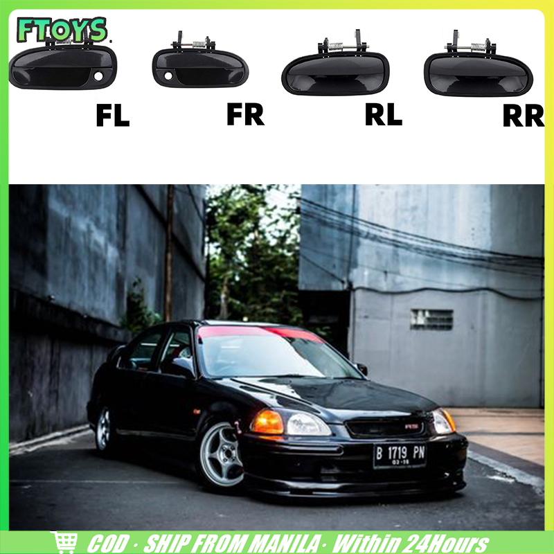 มือจับประตูรถยนต์ด้านนอกสําหรับ Honda Civic Ek 3 EK4 EK9 1996-2000