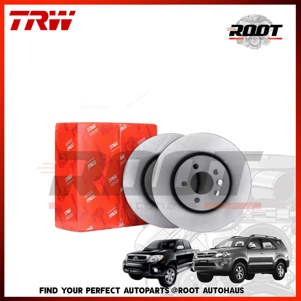 TRW จานเบรคหน้า TOYOTA VIGO SMART 4X4 ปี 08-10 , VIGO CHAMP 4X4 ,เบอร์ DF7461S