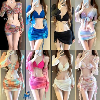 ชุดว่ายน้ำ3ชิ้น✨แขนยาวเซ็กซี่👙ชุดว่ายน้ำเซ็กซี่หลากหลายสไตล์…