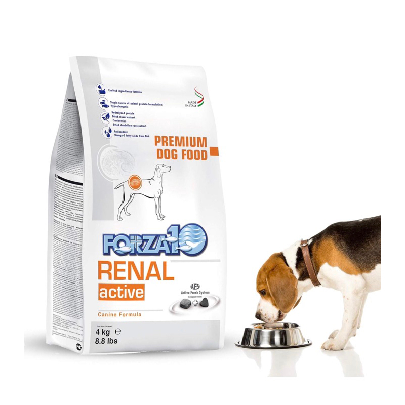 (2 Size) อาหารสุนัขโรตไต บำรุงไต Forza10 Kidney Care Dog Food, Dry Renal Dog Food for Adult Dogs,