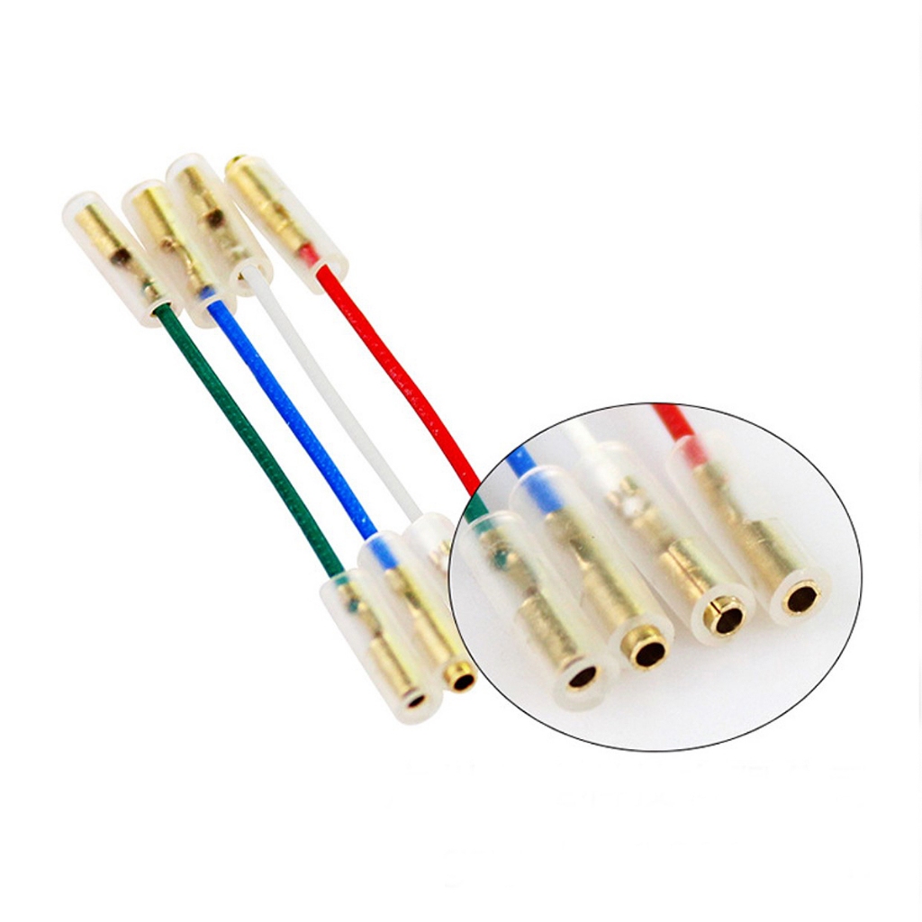 ชุดสายต่อหัวเข็ม เครื่องเล่นแผ่นเสียง 4 เส้น Turntable cartridge headshell wires