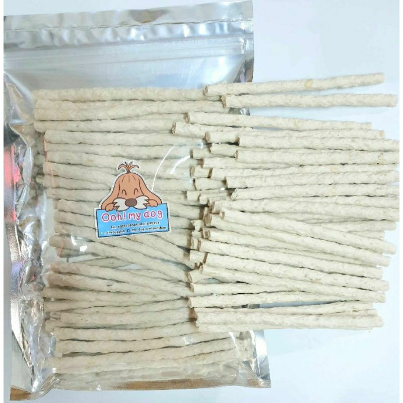 ขนมขัดฟันแบบนิ่ม ครันชี่นมนิ่ม(ไม่มีส่วนผสมของเนื้อไก่)ขนาด300กรัม🐕‍🦺หอมมาก