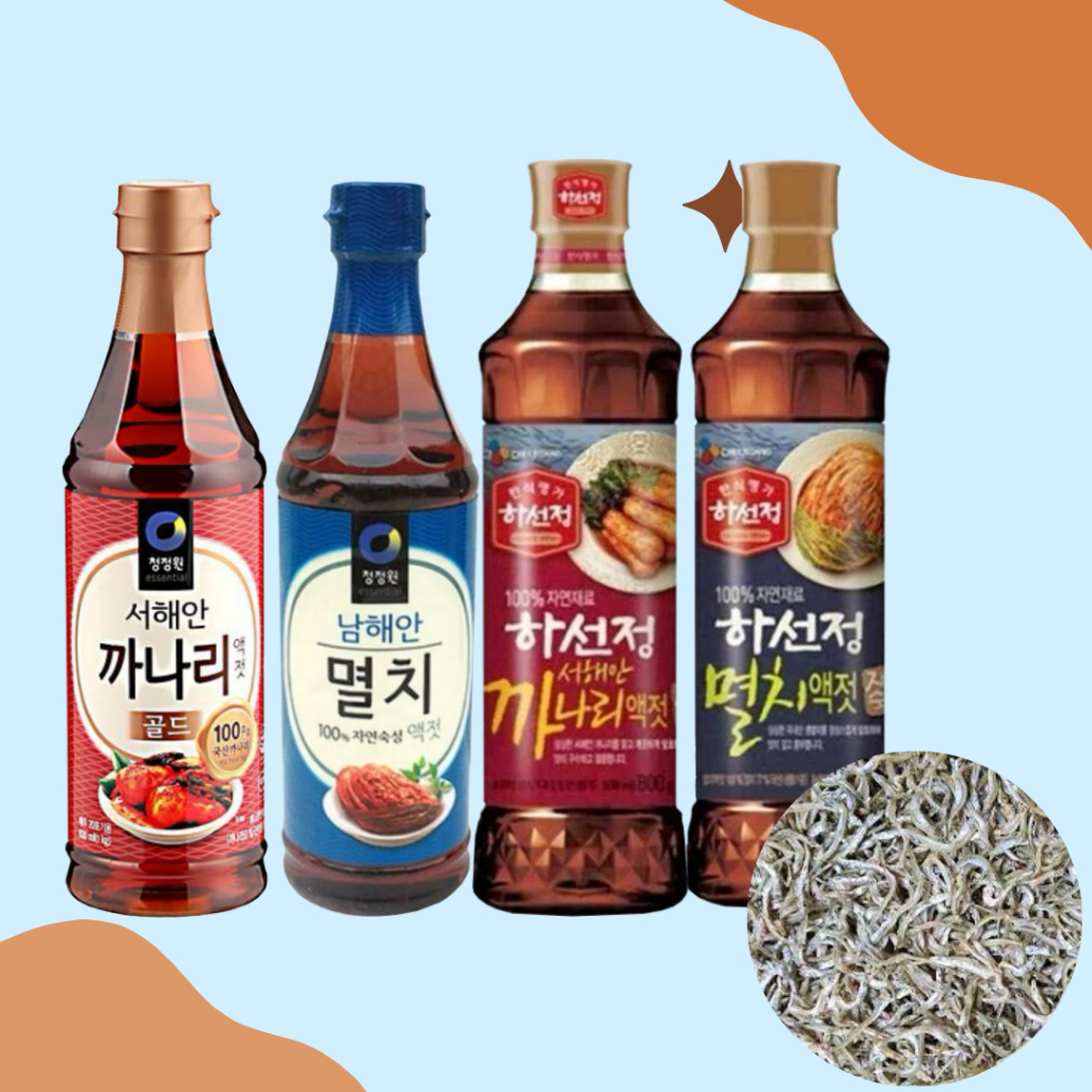น้ำปลาเกาหลีแท้, Seasoned Fish Souce, น้ำปลาคารานี่, น้ำปลาแอนโชวี่ ขนาด 500g.,800g.,1kg.