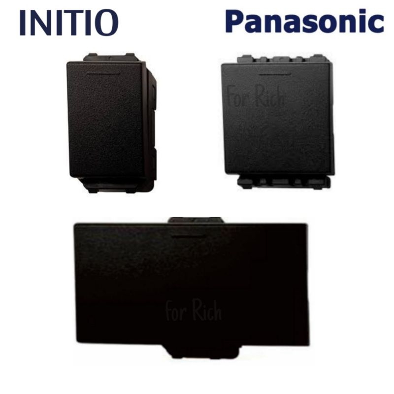 Panasonic สวิทซ์ทางเดียวรุ่น อินิชีโอ สีดำWEGN5531B WEGN5521B WEGN5511B