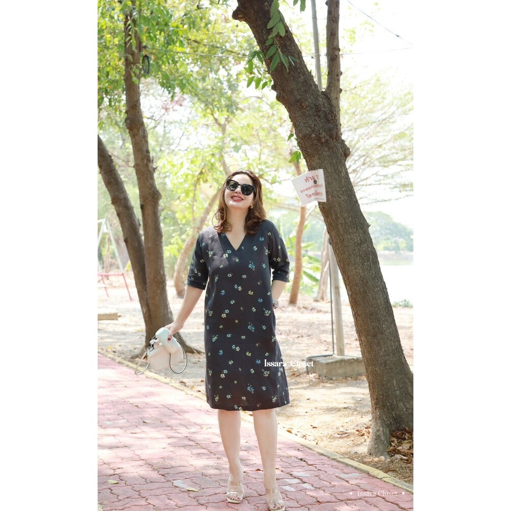 Dress Neck-V #Galiciana