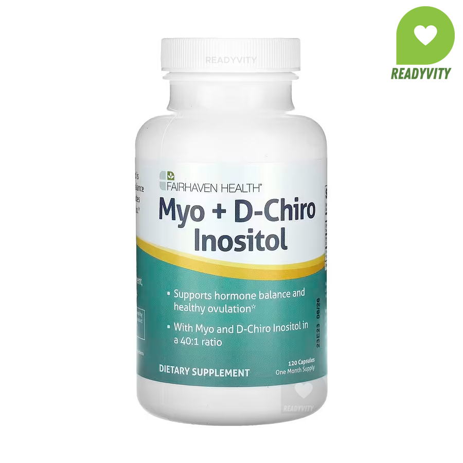 Fairhaven Health, Myo + D-Chiro Inositol, 120 Capsules